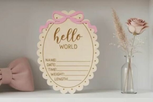 Download Baby Announcement Baby Laser Cut SVG - Announcement Collection