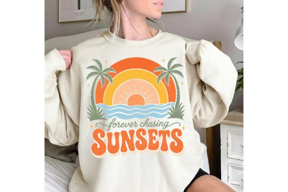 Download Retro Forever Chasing Sunsets Summer PNG - Forever chasing sunsets Collection